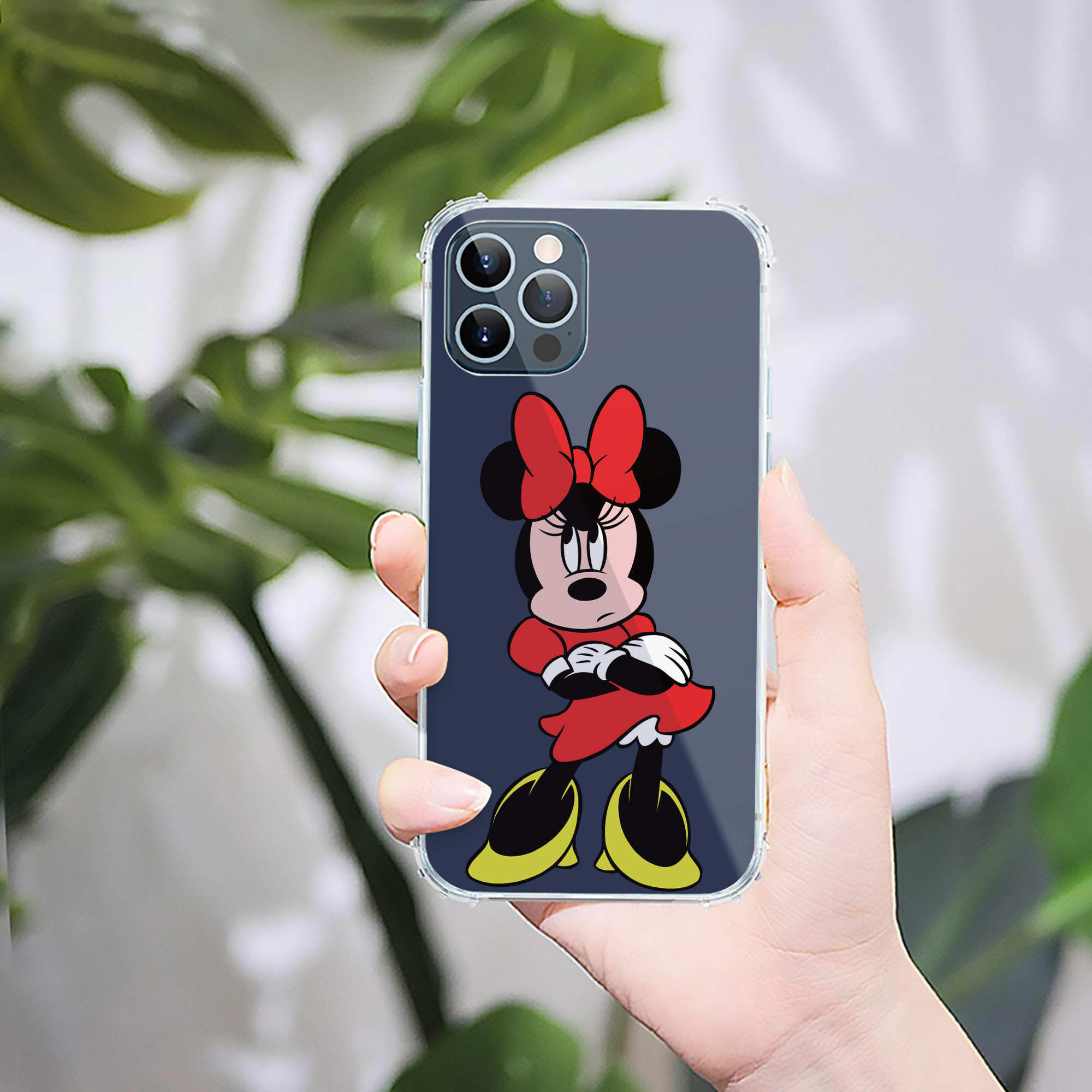 （画像用） ミッキーマウス Mickey Mouse 【iPhone 12シリーズ対応】透明スマホケース（クリアソフトケース）